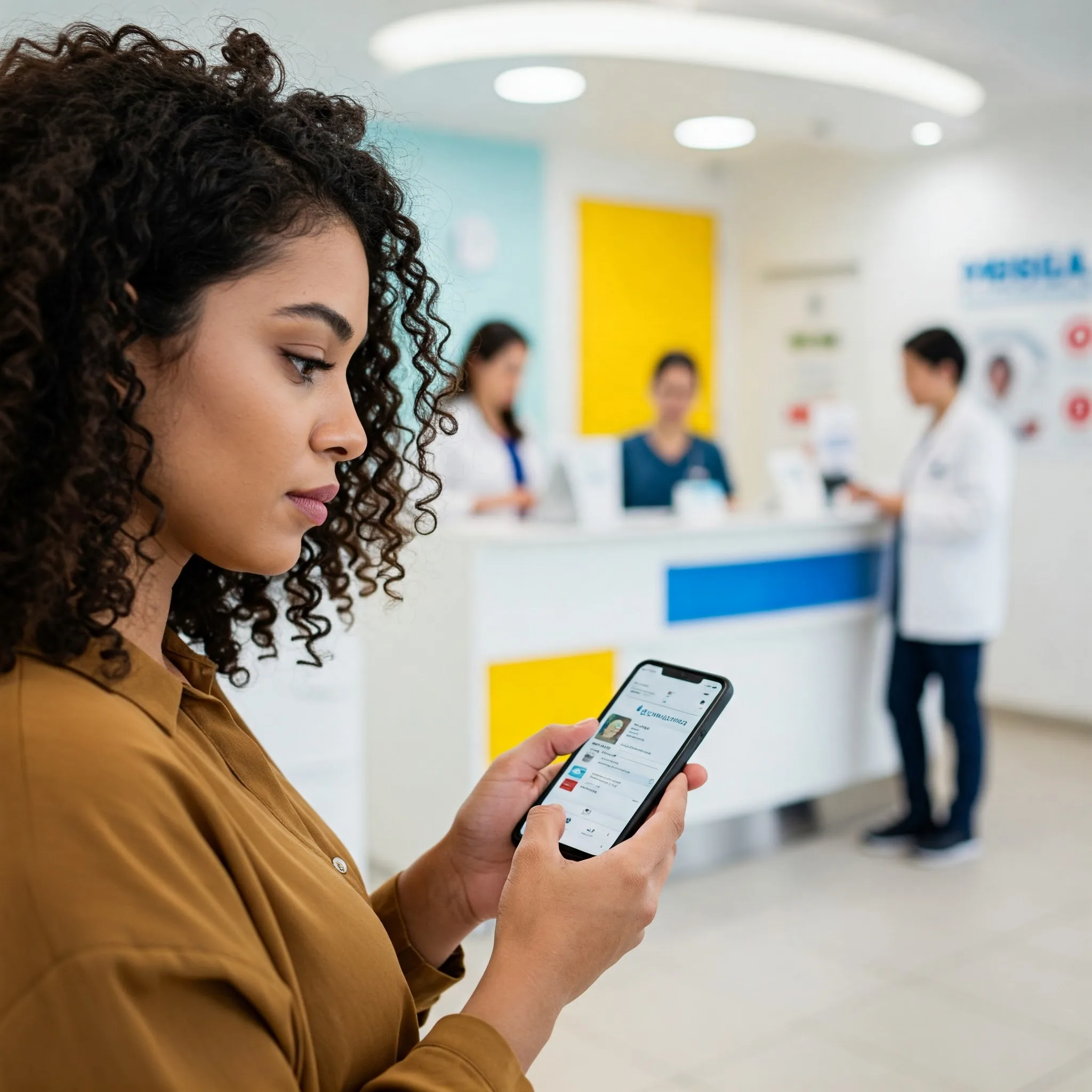 Ilustración de gestión médica moderna