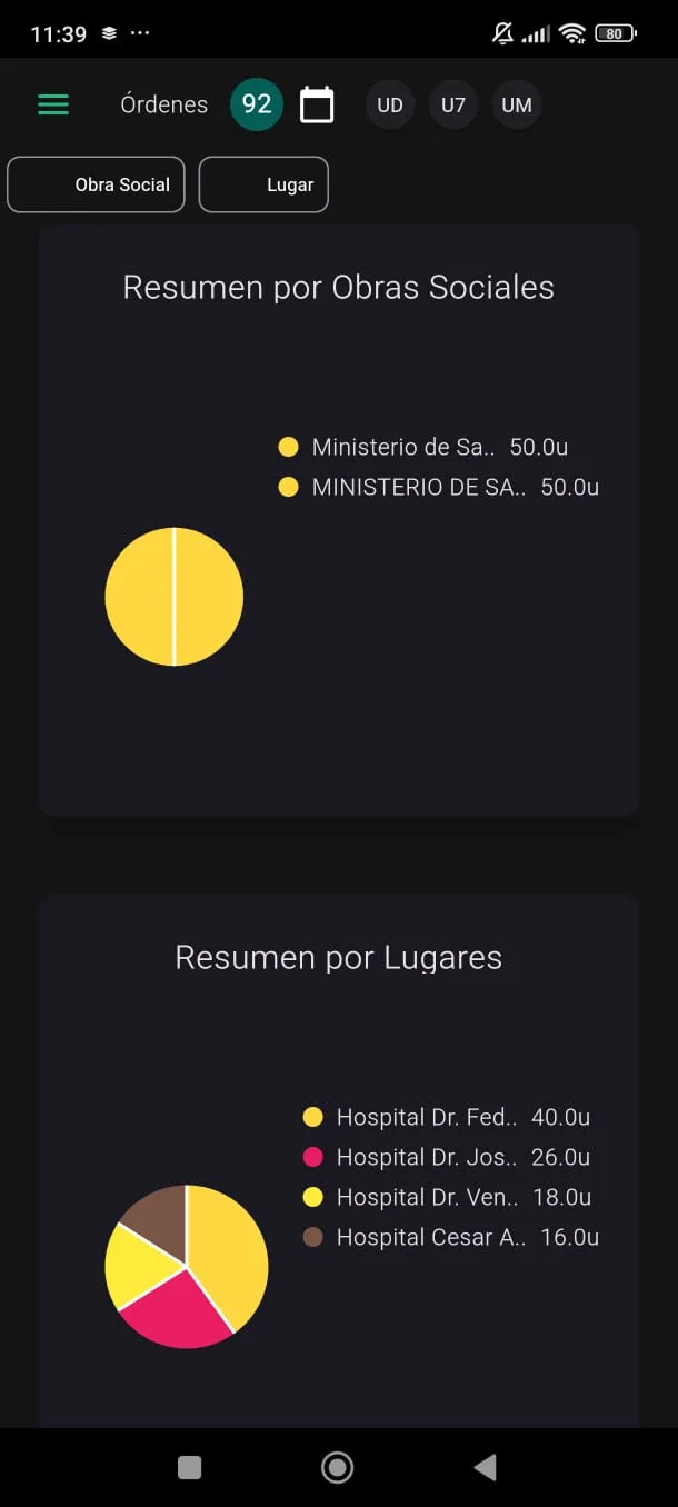 Pantalla de la App Berto 1